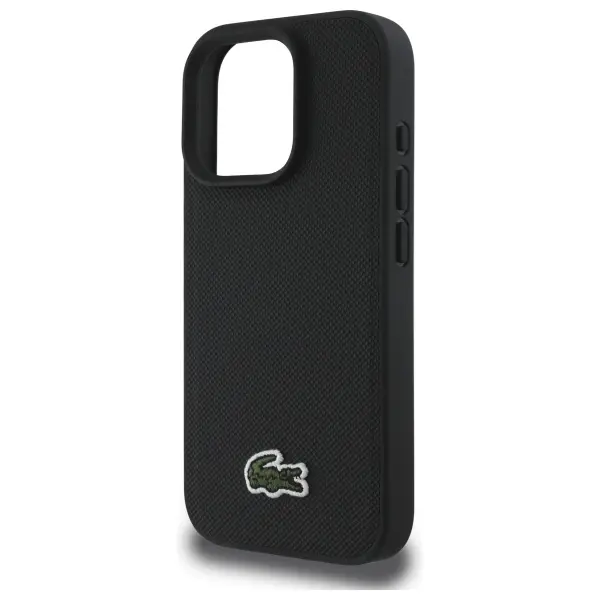 Etui Lacoste Iconic Petit Pique MagSafe do iPhone 16 Pro Czarny