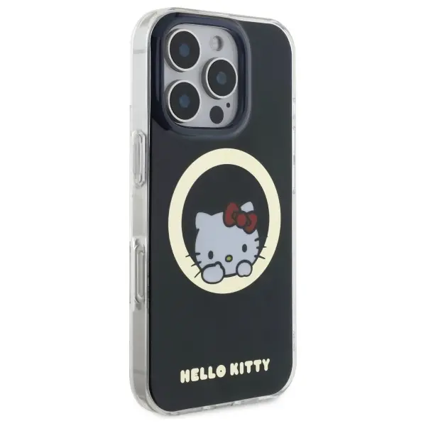 Etui Hello Kitty IML Sweet Kitty MagSafe do iPhone 16 Pro Max Czarny