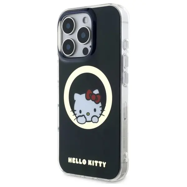 Etui Hello Kitty IML Sweet Kitty MagSafe do iPhone 16 Pro Max Czarny