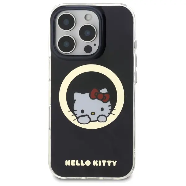 Etui Hello Kitty IML Sweet Kitty MagSafe do iPhone 16 Pro Max Czarny