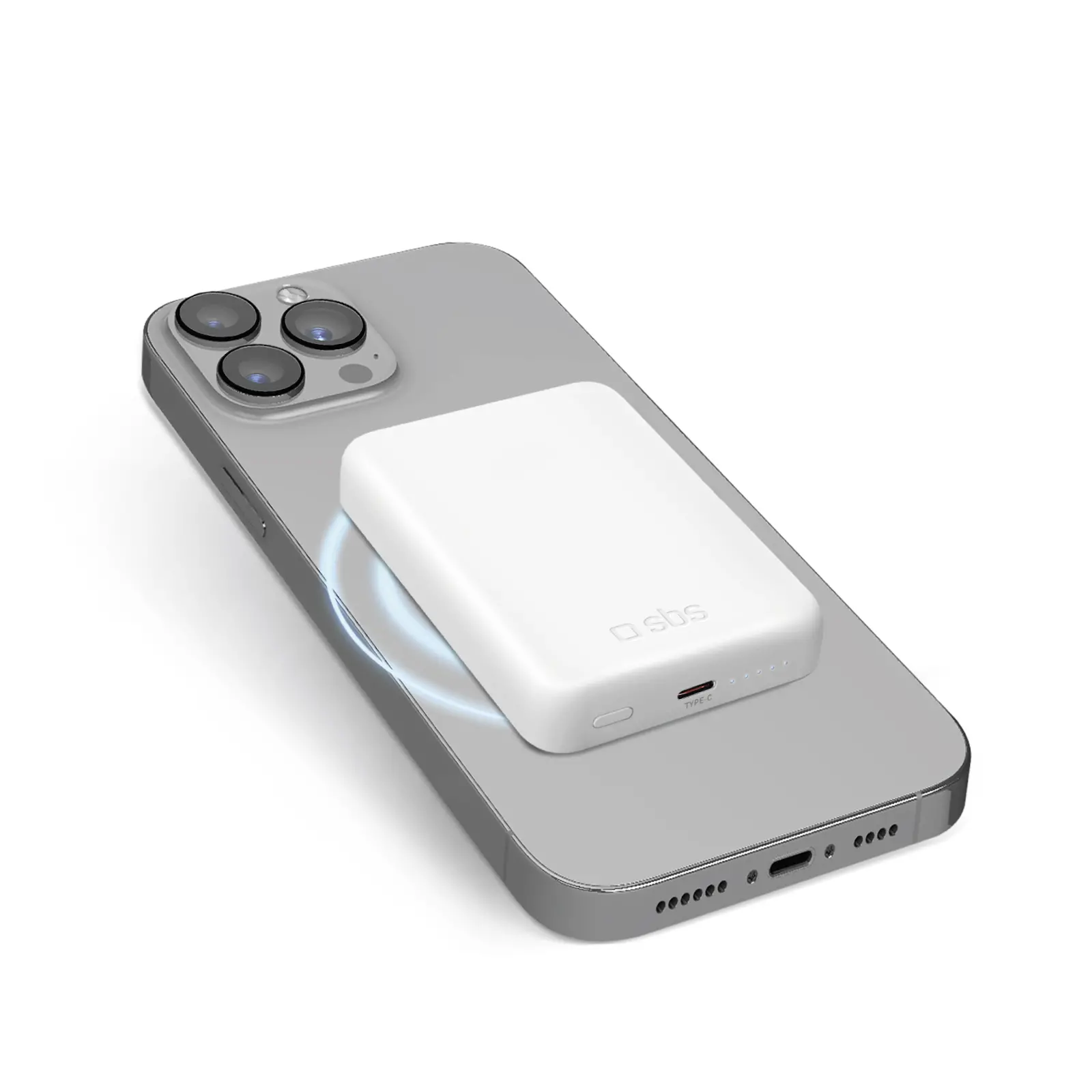 Powerbank SBS TEBB5000HDMAG 5000mAh PD 20W MagSafe Biały