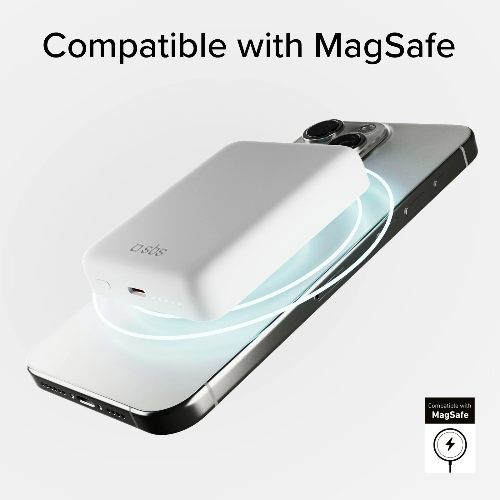 Powerbank SBS TEBB5000HDMAG 5000mAh PD 20W MagSafe Biały