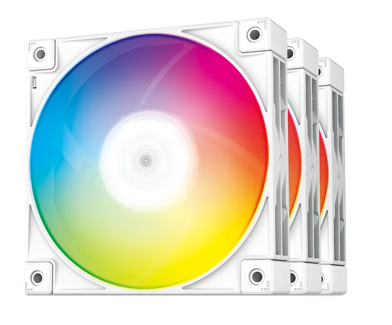 Zestaw wentylatorów DeepCool FC120 120mm 3szt. Biały