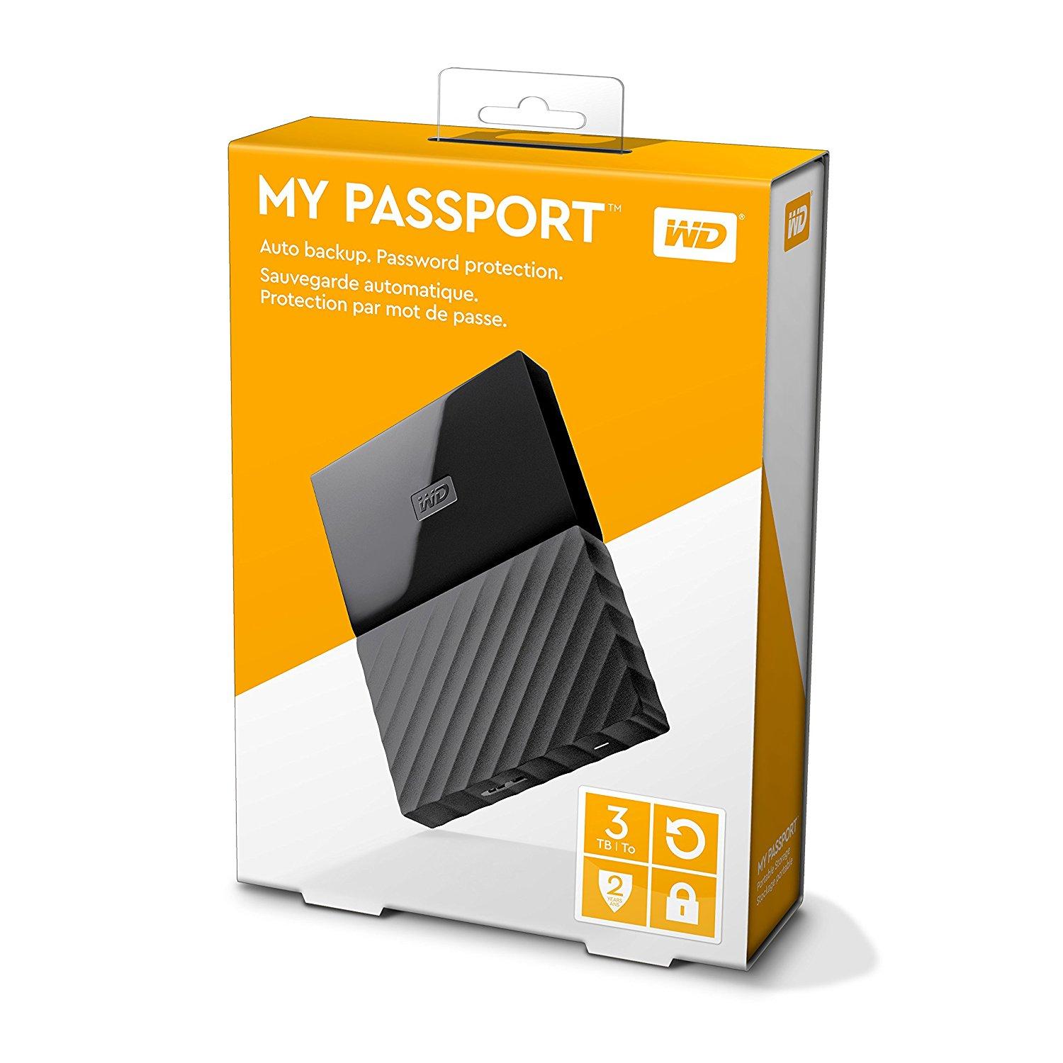Dysk WD My Passport 3TB 2,5" USB 3.0 (czarny)