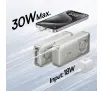Powerbank Baseus Free2Pull 10000mAh 30W Wbudowany kabel Szary