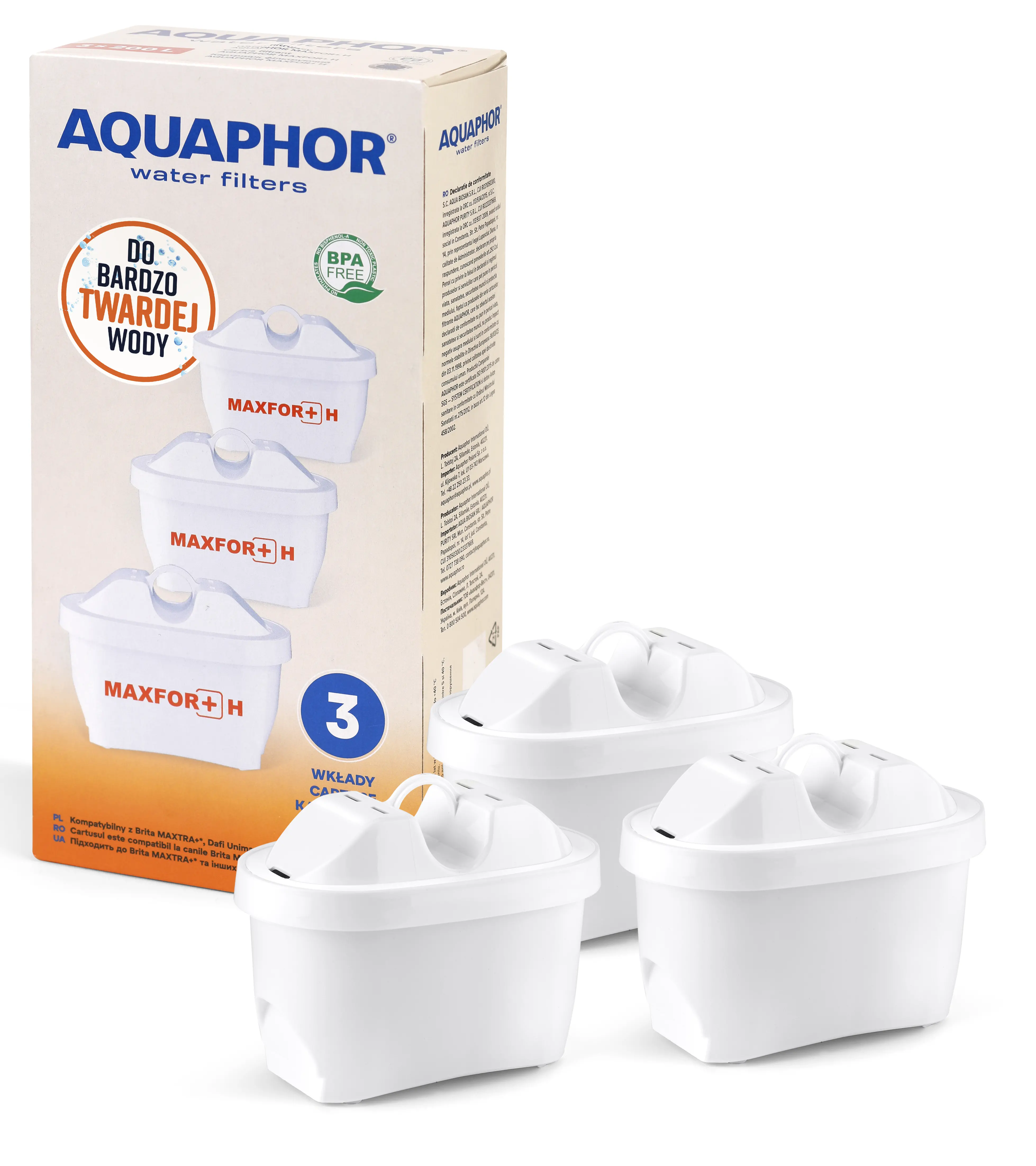 Wkład filtrujący Aquaphor Maxfor Plus H 3szt.