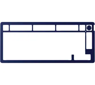 Ramka HyperX Alloy Rise 75 Gaming Top Plate Granatowy