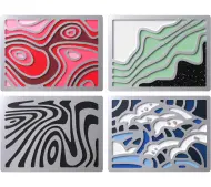 HyperX Abstract Magnetic Gaming Badges