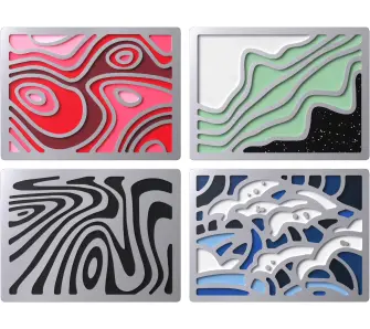 Plakietki magnetyczne HyperX Abstract Magnetic Gaming Badges