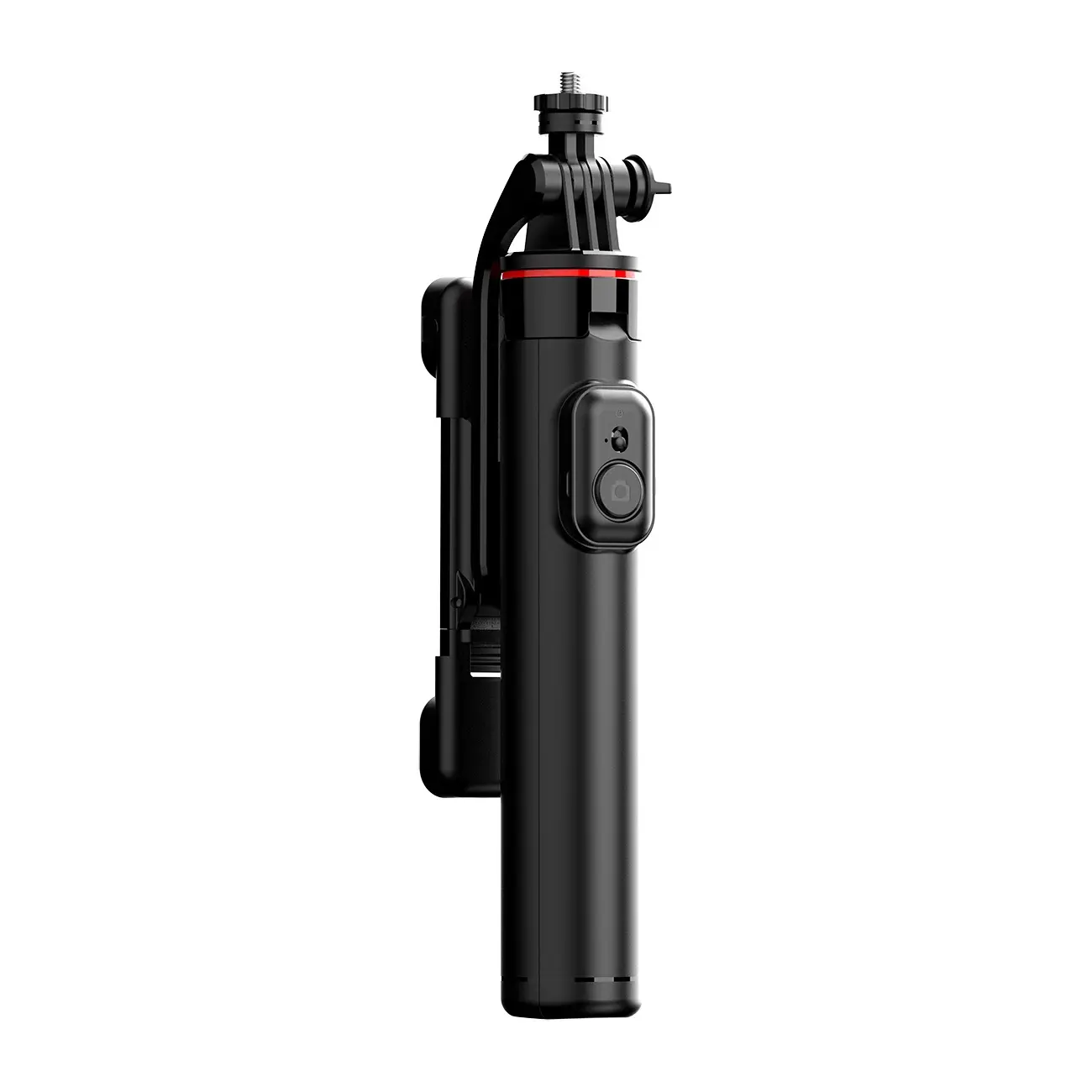 Selfie stick Hurtel WC13YDS 1,3m z podwójną lampą Czarno-srebrny