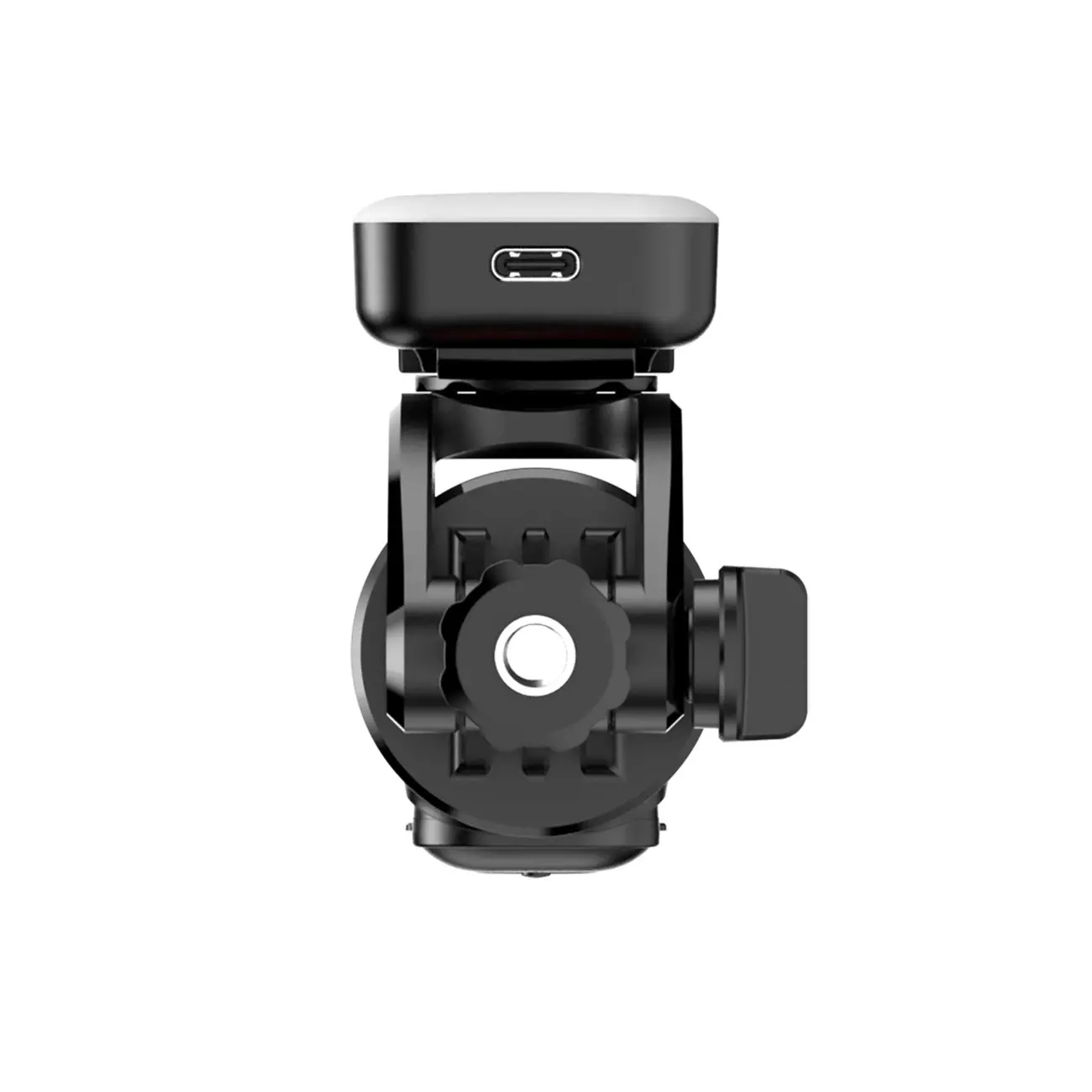 Selfie stick Hurtel WC13YDS 1,3m z podwójną lampą Czarno-srebrny