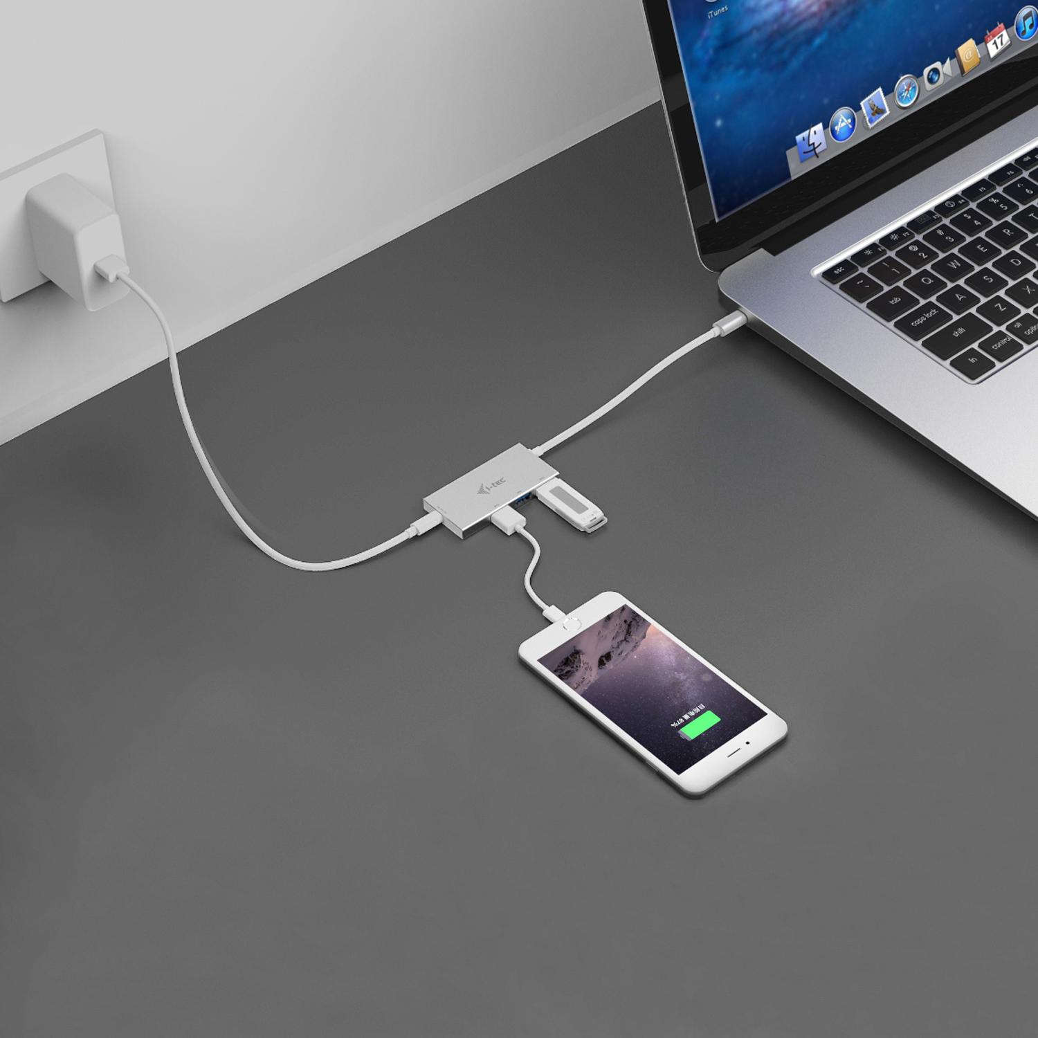 i-Tec Hub USB-C - 3xUSB 3.0 1xUSB-C PD C31HUB3PD