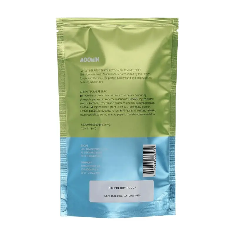 Herbata Teministeriet Moomin Green Tea Raspberry 100g