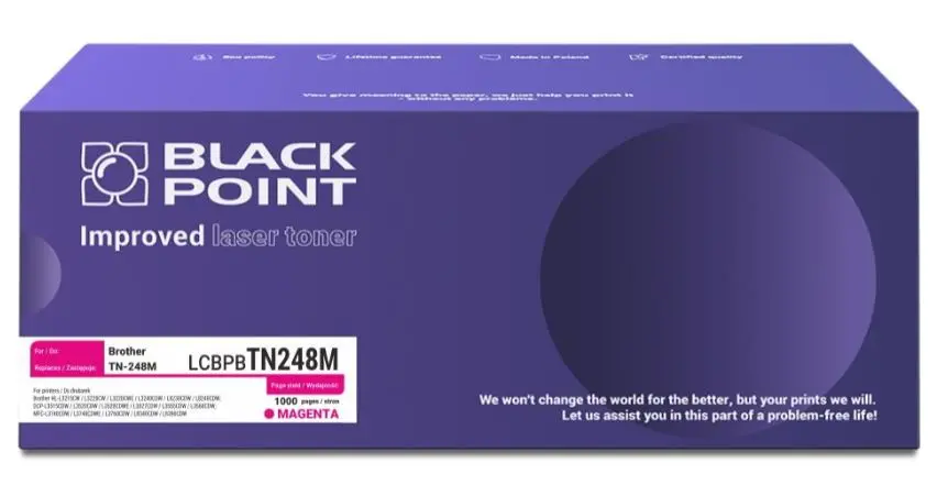 Toner Black Point LCBPBTN248M (zamiennik TN-248M) Purpurowy