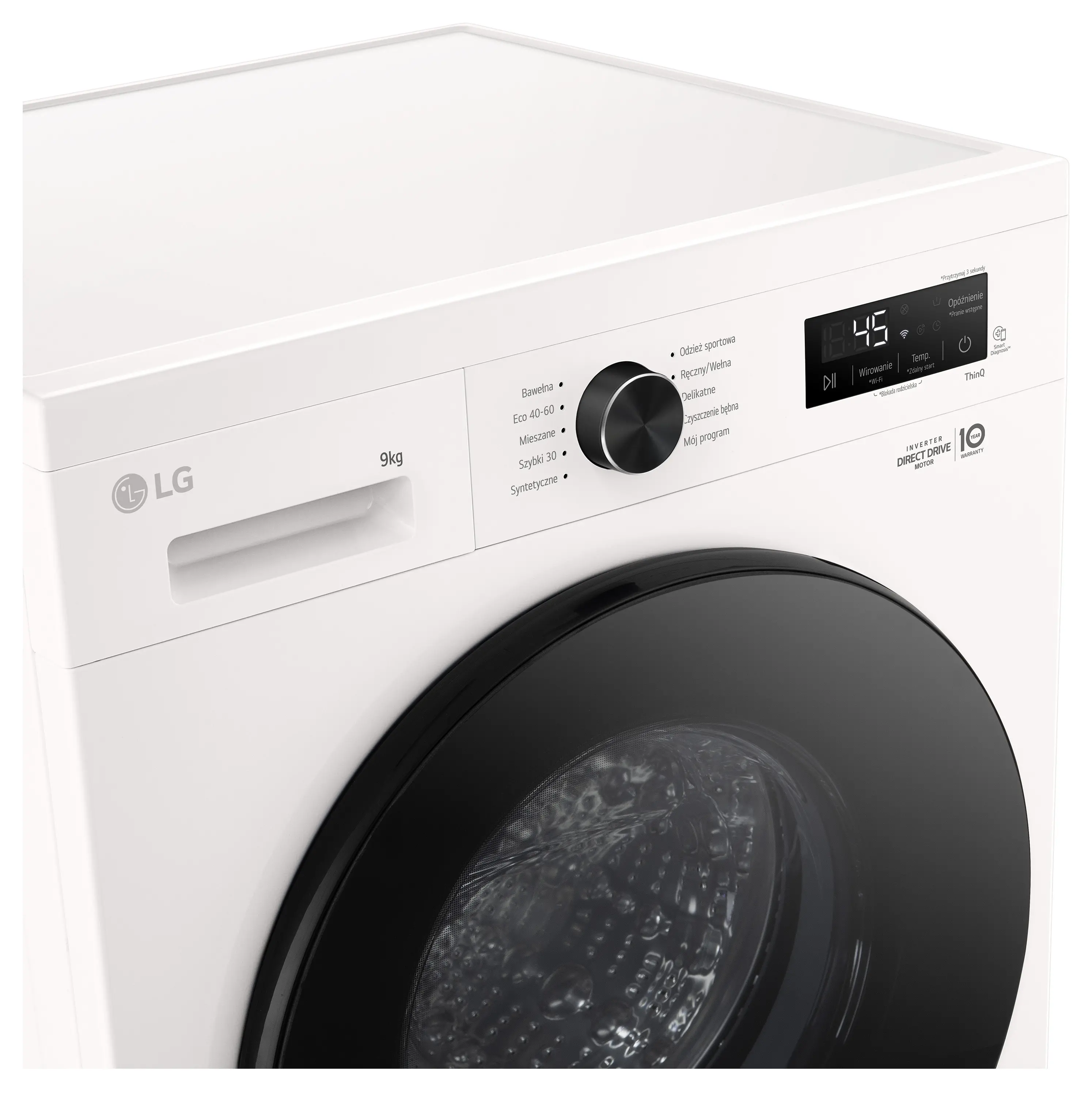 Pralka LG Seria 100 F4X1009NWB 9kg 1400obr/min Zdalne sterowanie