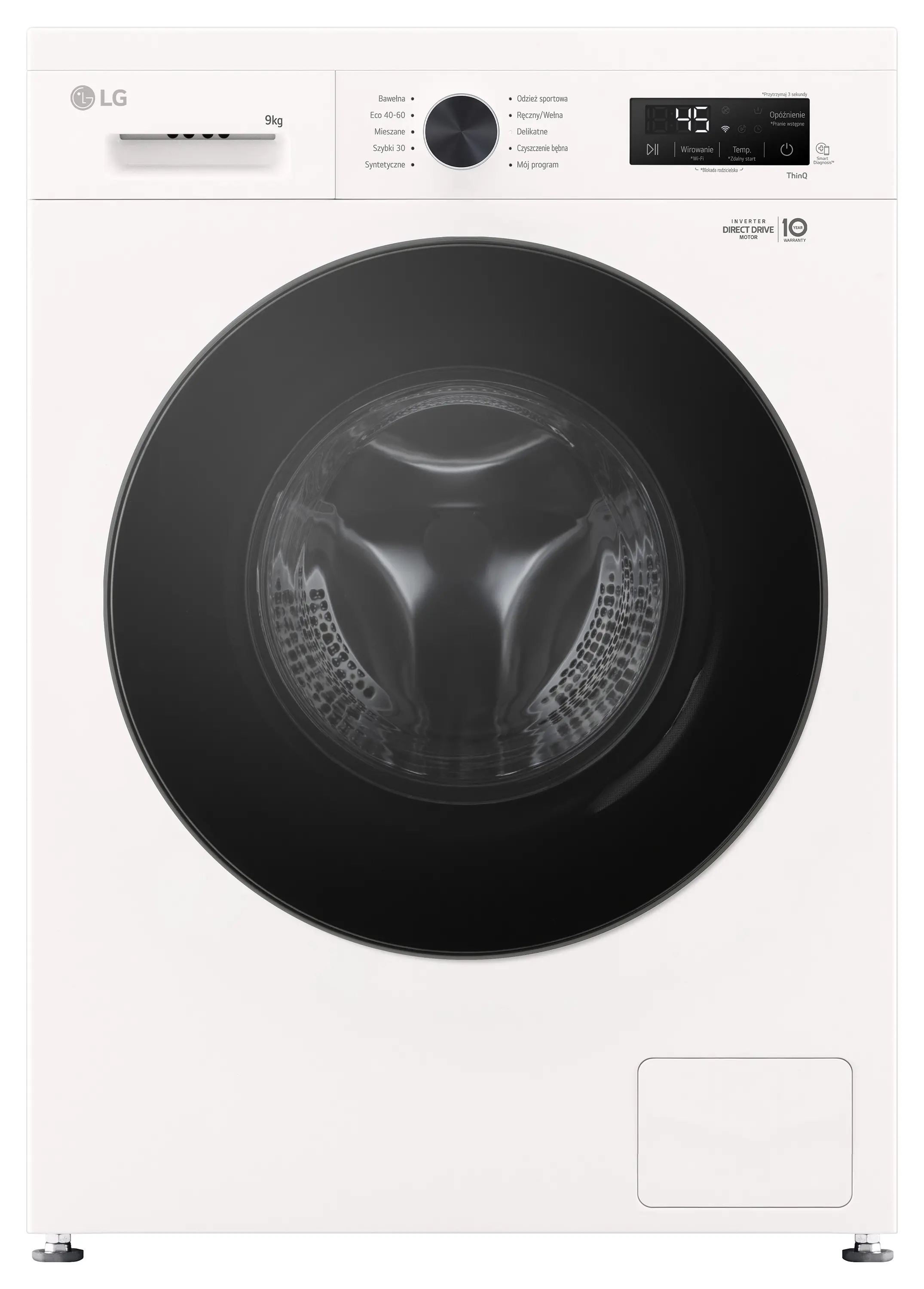 LG Seria 100 F4X1009NWB 9kg 1400obr/min Zdalne sterowanie