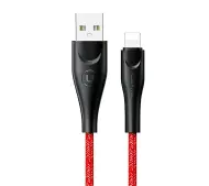 USAMS USB do Lightning 2A  Fast Charge 3m Czerwony