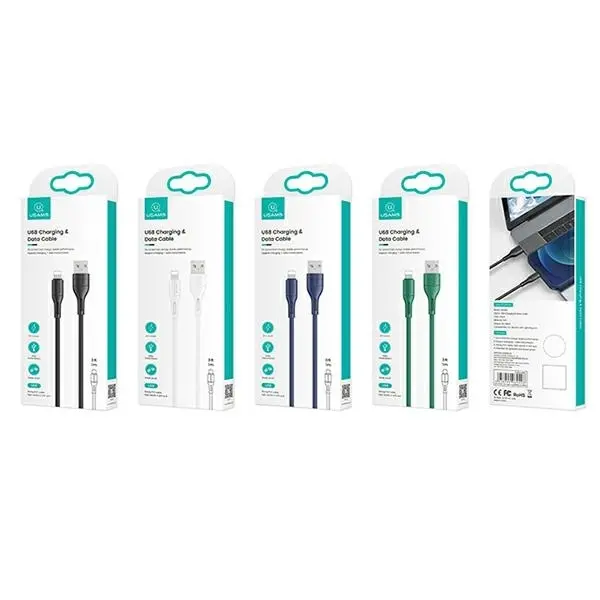 Kabel USAMS USB do Lightning 2A Fast Charge 1m Czarny