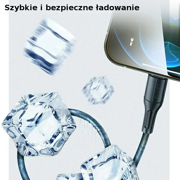 Kabel USAMS USB do Lightning 2A Fast Charge 1m Niebieski