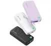 Powerbank USAMS US-CD224 Ze zwijanym kablem USB-C Retractable 10000mAh PD20W Fast Charge XY Series Fioletowy