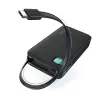 Powerbank USAMS US-CD224 Ze zwijanym kablem USB-C Retractable 10000mAh PD20W Fast Charge XY Series Fioletowy
