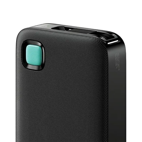 Powerbank USAMS US-CD224 Ze zwijanym kablem USB-C Retractable 10000mAh PD20W Fast Charge XY Series Fioletowy