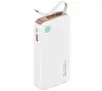 Powerbank USAMS US-CD225 Ze zwijanym kablem Lightning Retractable 10000mAh PD 20W Fast Charge XY Series Biały