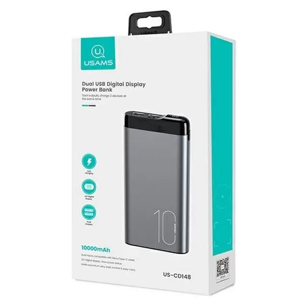 Powerbank USAMS PB55 10000mAh 10W Szary