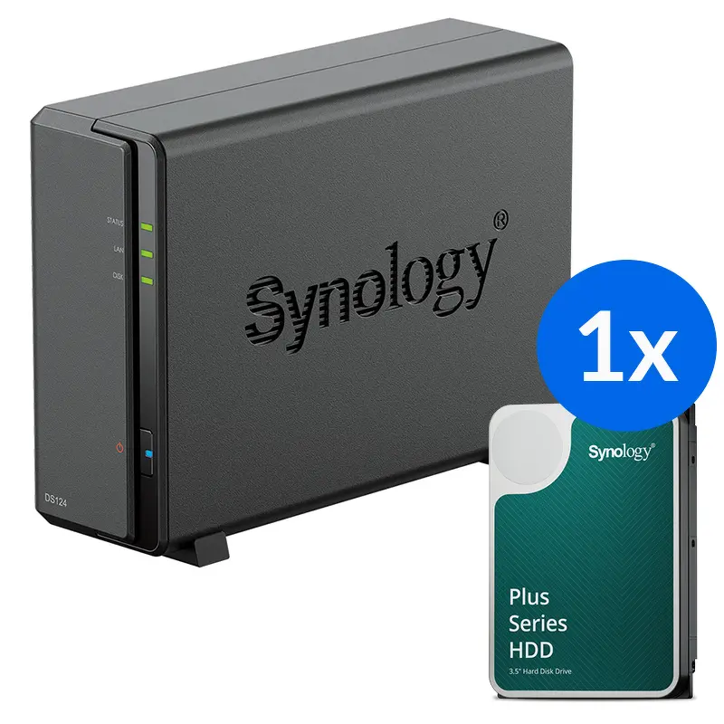 Serwer Synology DS124-6T-00-1 Czarny