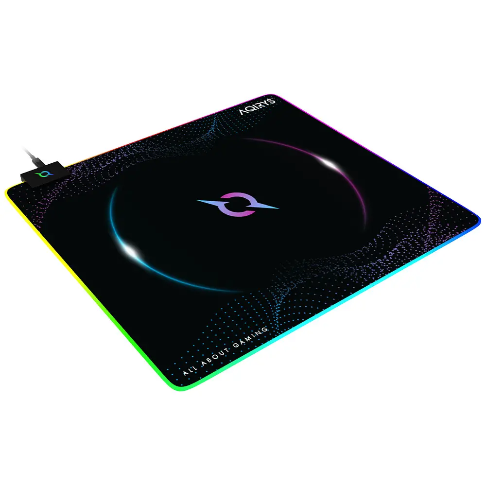 Podkładka Aqirys Eclipse RGB M Czarny