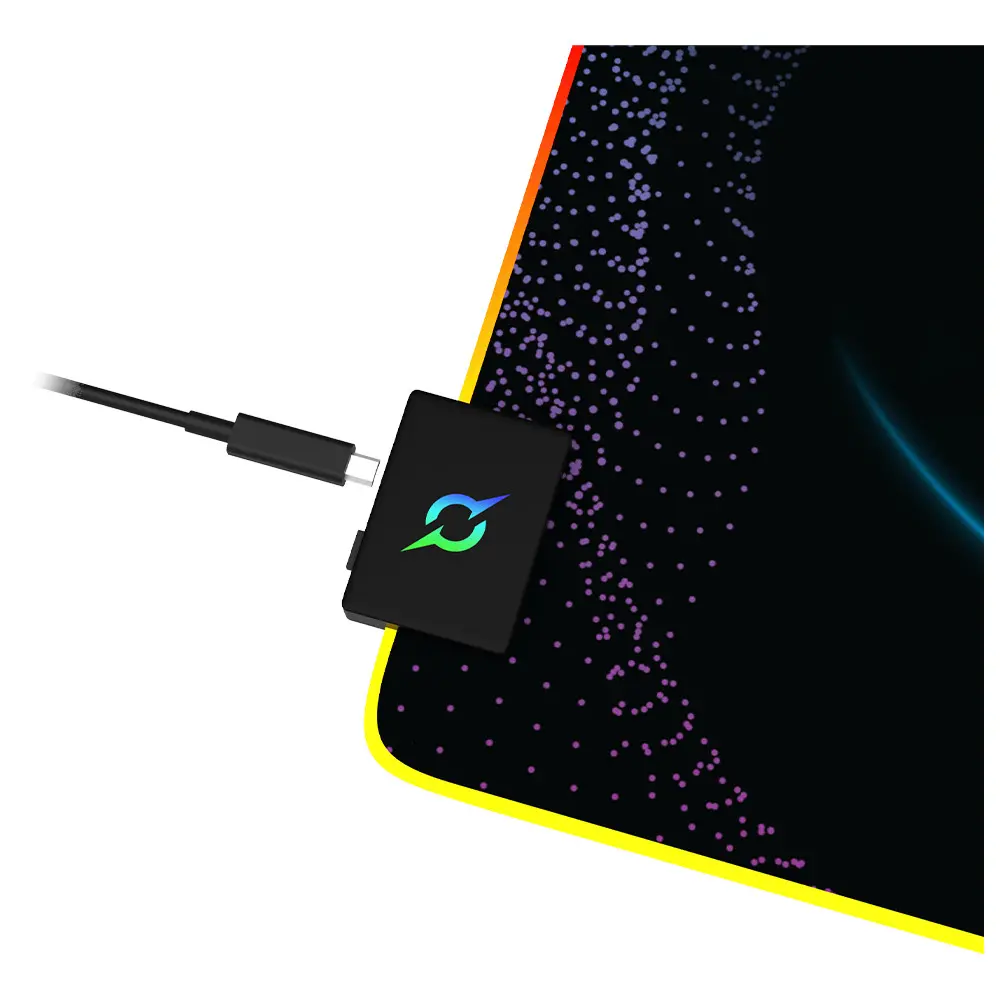 Podkładka Aqirys Eclipse RGB M Czarny