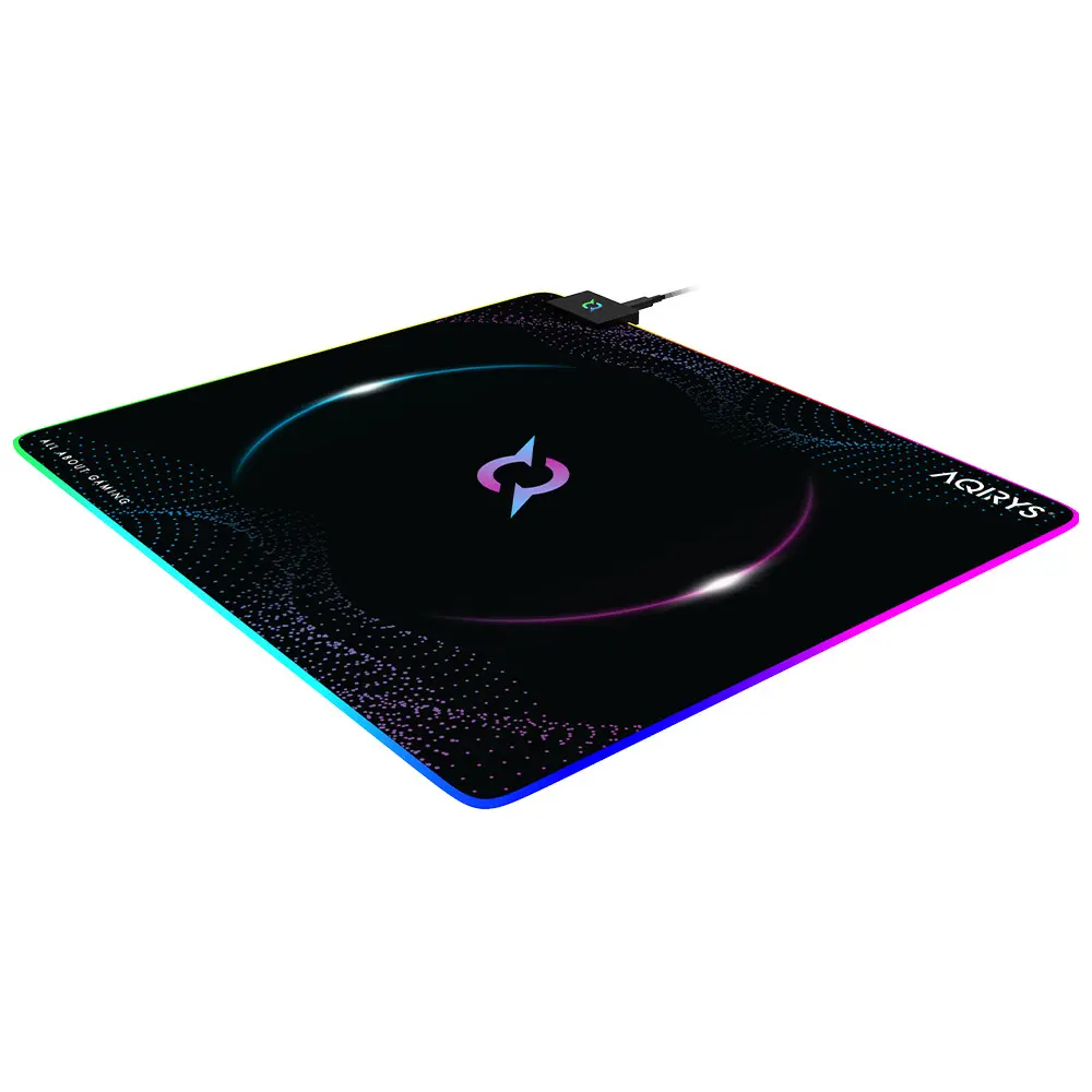 Podkładka Aqirys Eclipse RGB M Czarny