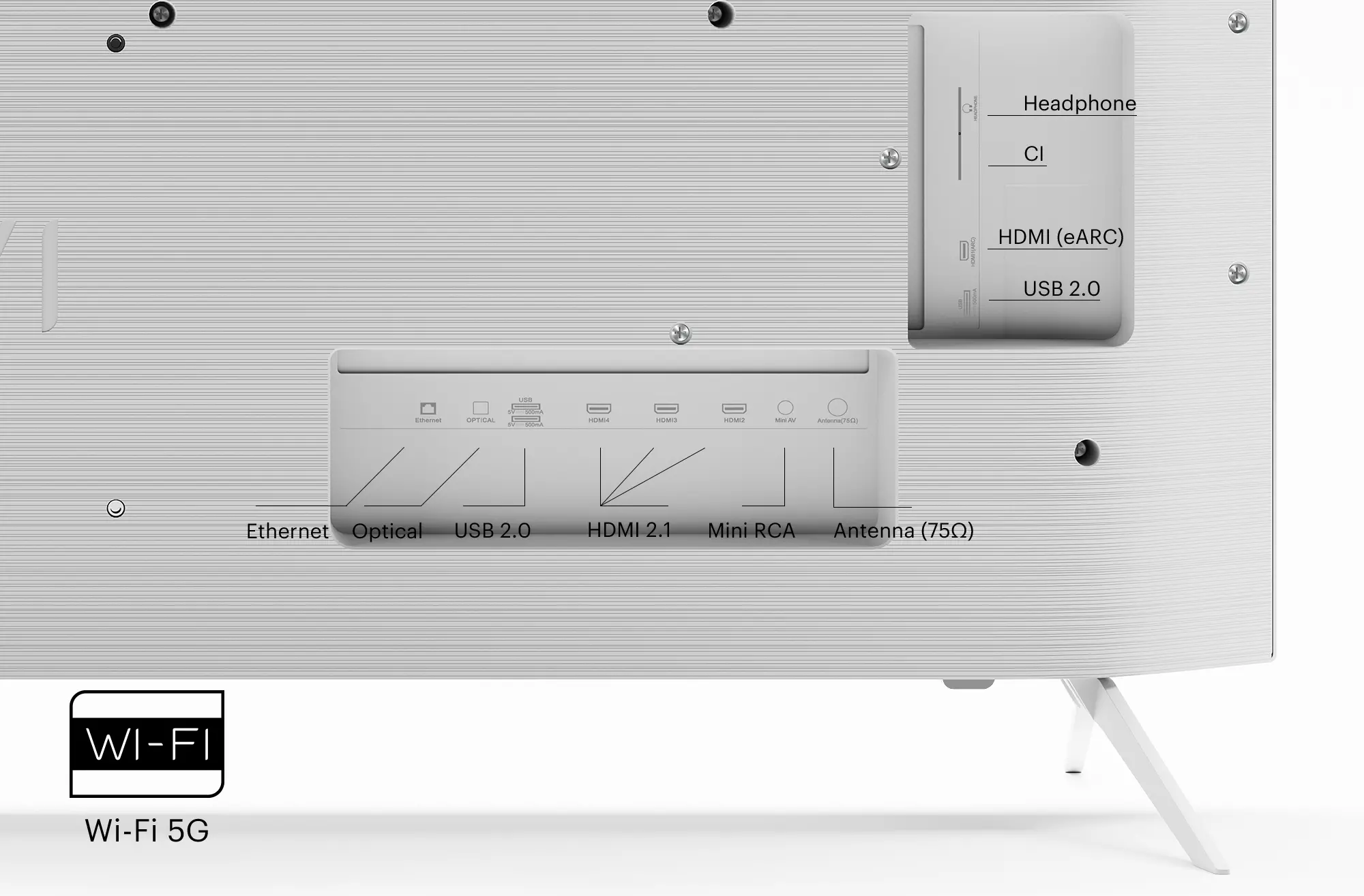 Telewizor KIVI 55U760QW  55" LED 4K Android TV DVB-T2