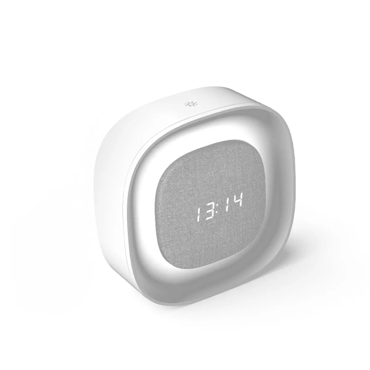 Budzik Forever FNL-03 BJORN z lampką LED Biały