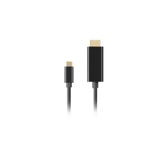Kabel Lanberg USB-C do HDMI 4K 60Hz 0,5m Czarny