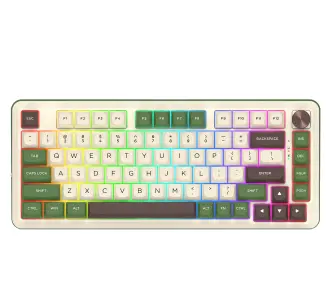 Klawiatura mechaniczna Redragon K681CGC-RGB-PRO Cyrus Dragon Growl Biało-zielony