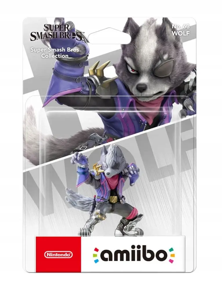 Figurka Nintendo Amiibo No. 63 Wolf (Super Smash Bros. Collection)