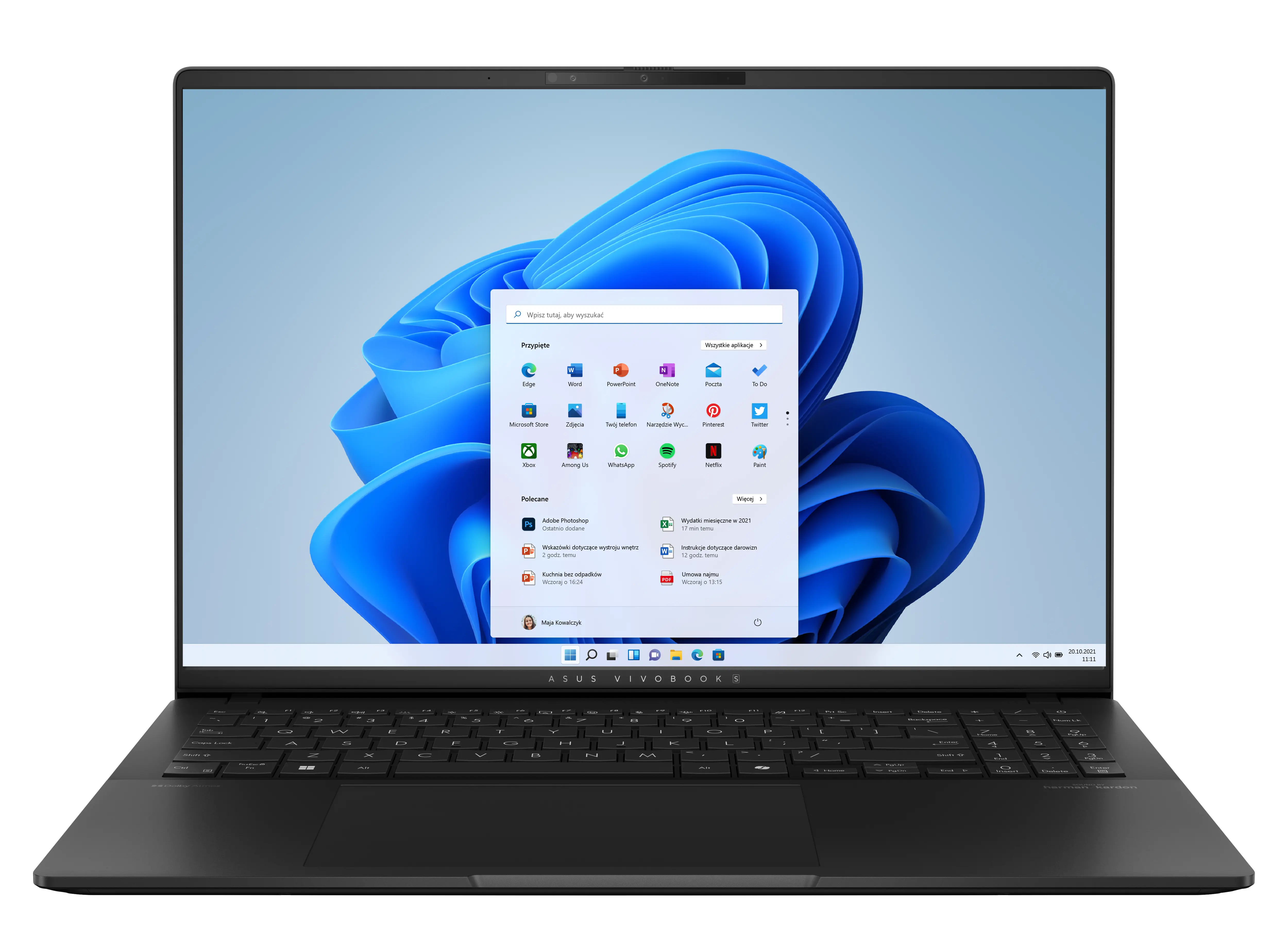 Laptop ASUS Vivobook S 16 M5606WA-MX034W OLED 16" 120Hz Ryzen AI 9 HX 370 32GB RAM 1TB Dysk SSD Win11 Czarny