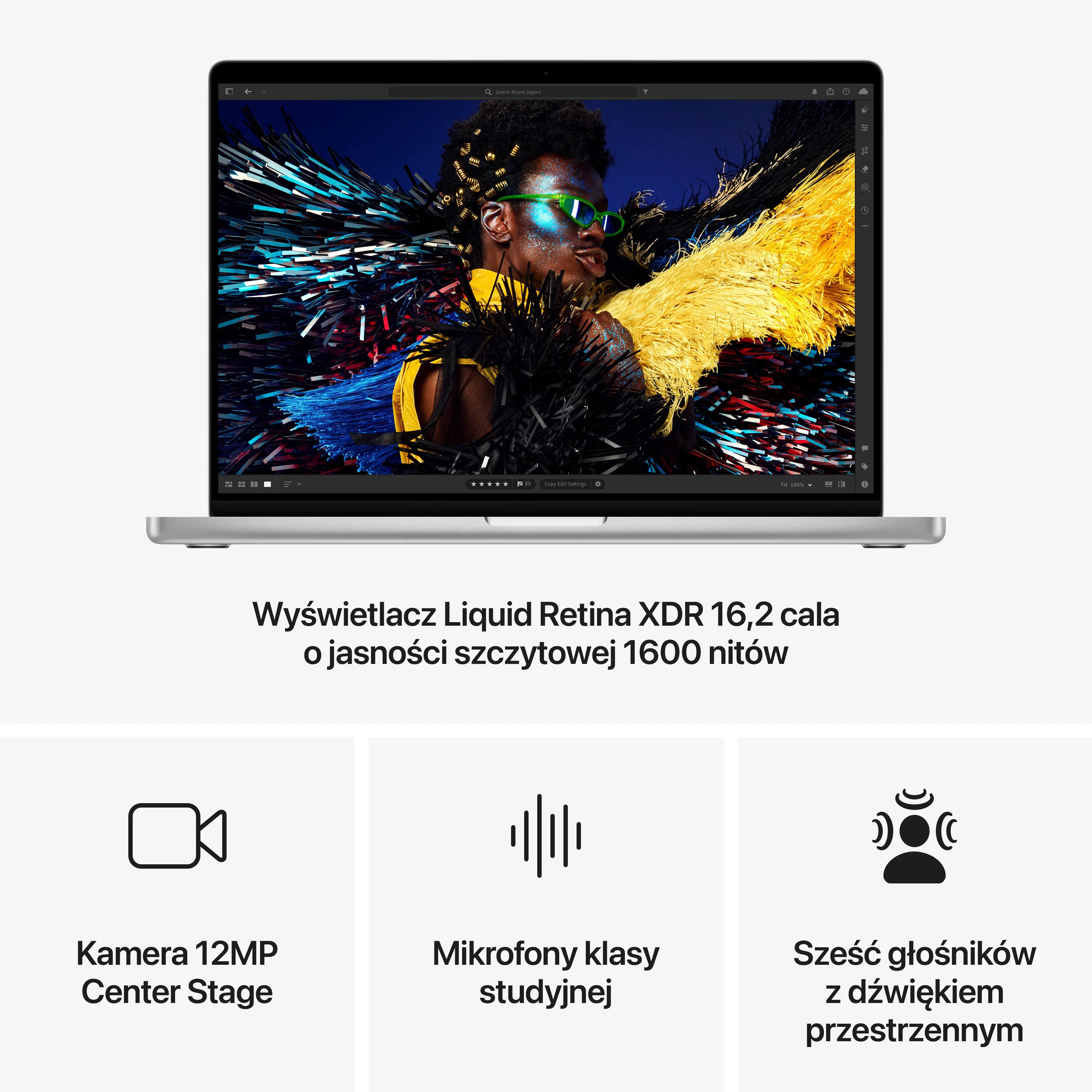 Apple MacBook Pro 2024 16,2" M4 Max 48GB RAM 1TB Dysk macOS Srebrny