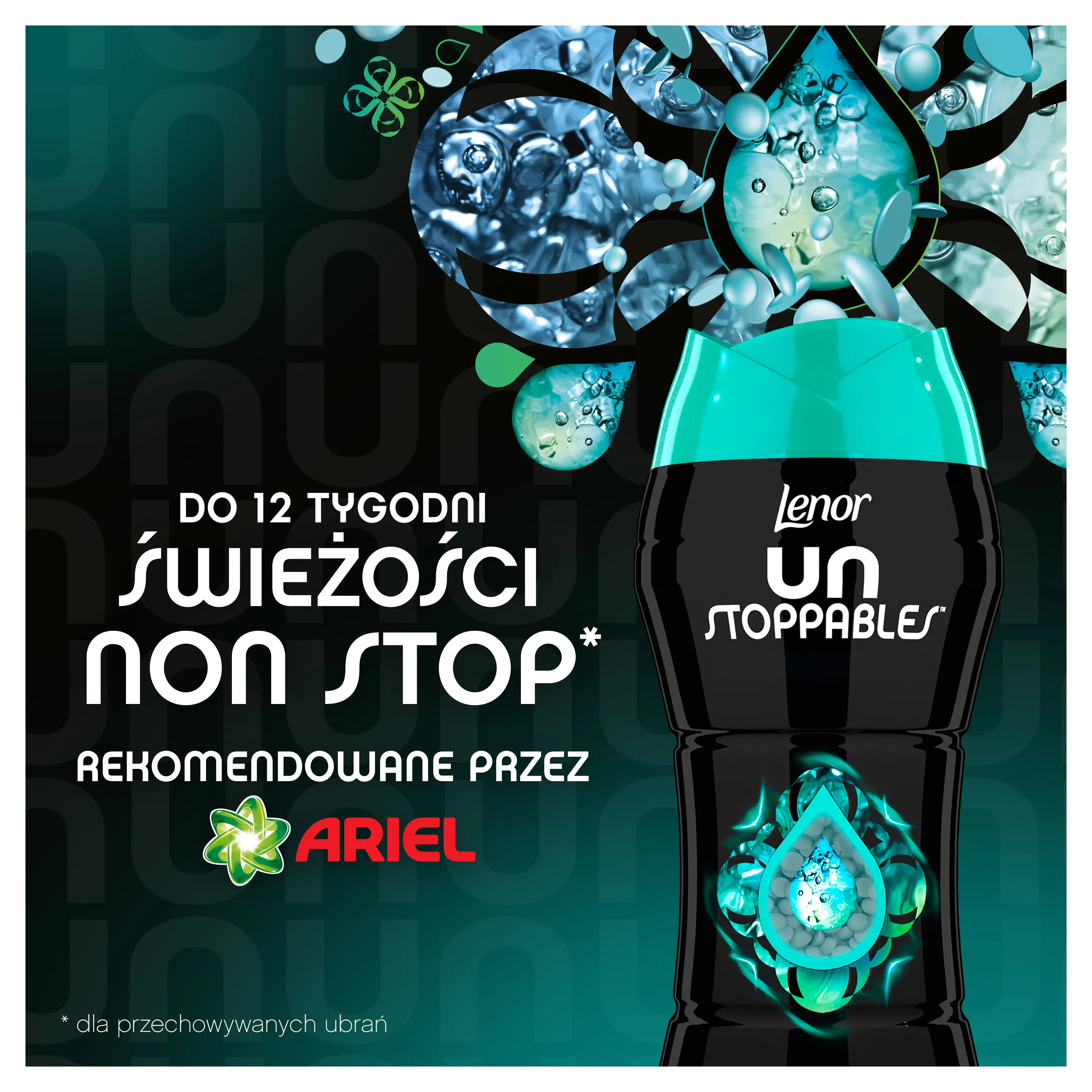 Zapach do pralki Lenor Perełki Unstoppables Fresh 210g