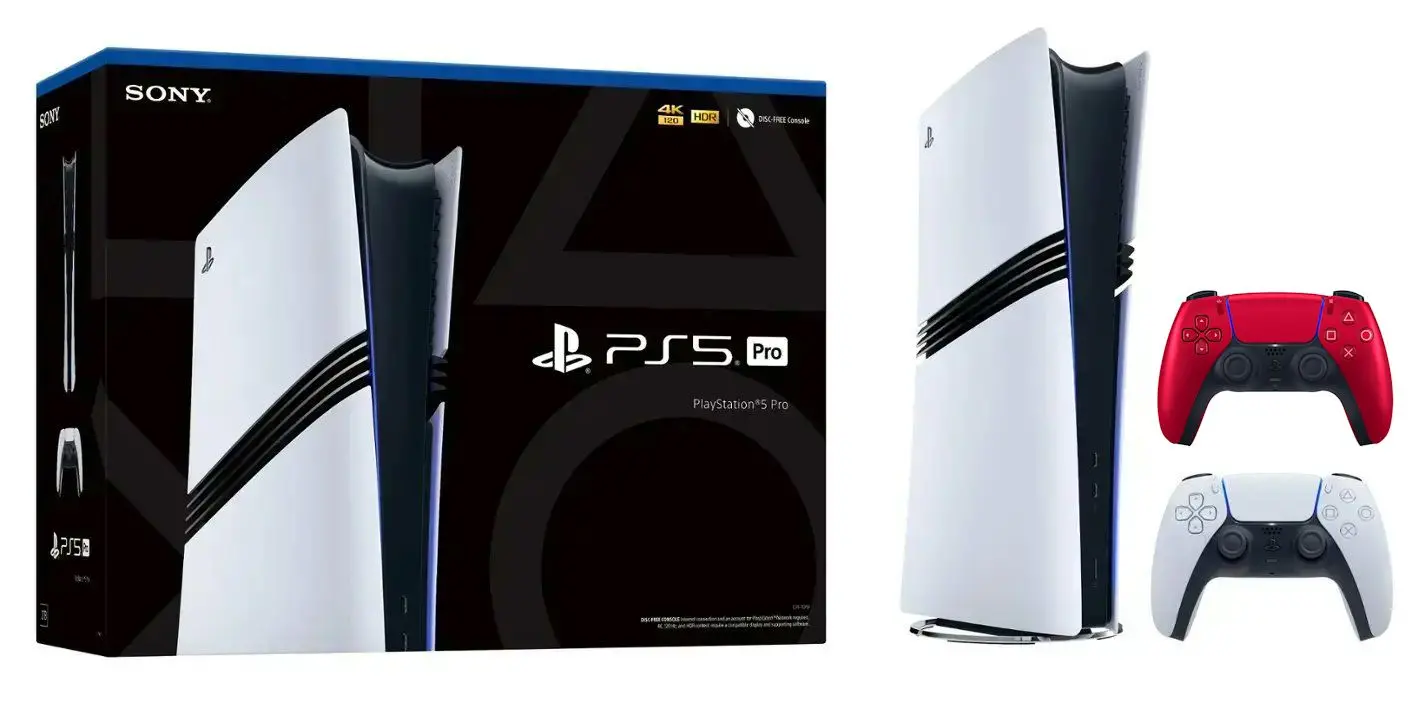Konsola Sony PlayStation 5 Pro (PS5) 2TB + Dodatkowy Pad Wulkaniczna czerwień