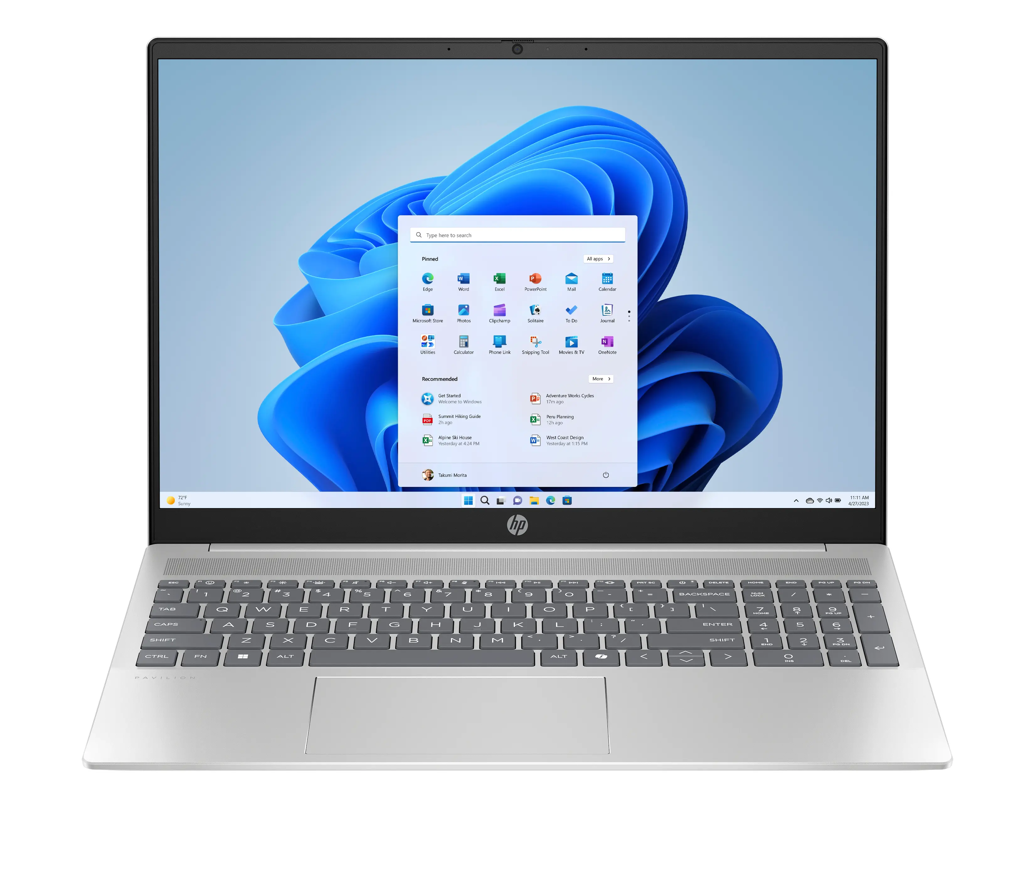 Laptop HP Pavilion 16-ag0019nw 16" R7 8840U 16GB RAM 512GB Dysk SSD Win11 Srebrny Funkcje AI