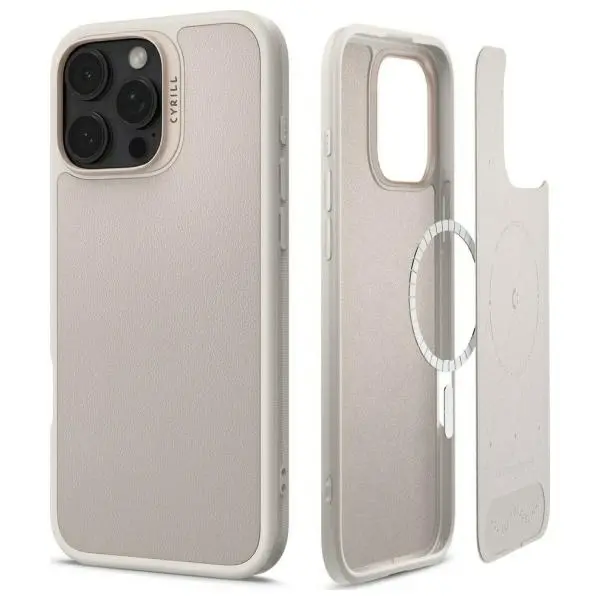 Etui Spigen Cyrill Kajuk Mag do MagSafe do iPhone 16 Pro Max Beżowy