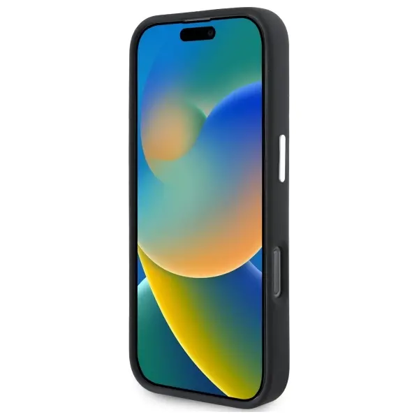 Etui Mercedes-Benz Silicone Vertical Tonal Stripes do iPhone 16 Pro Max Czarny