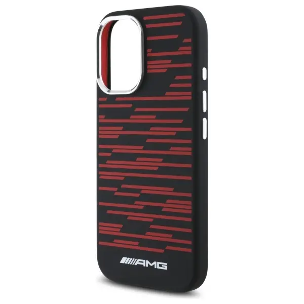 Etui Mercedes-Benz Silicone Graphics MagSafe do do iPhone 16 Czarny