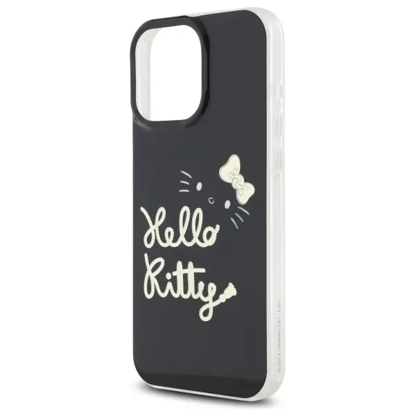 Etui Hello Kitty IML Golden Diva MagSafe do iPhone 16 Pro Max Czarny