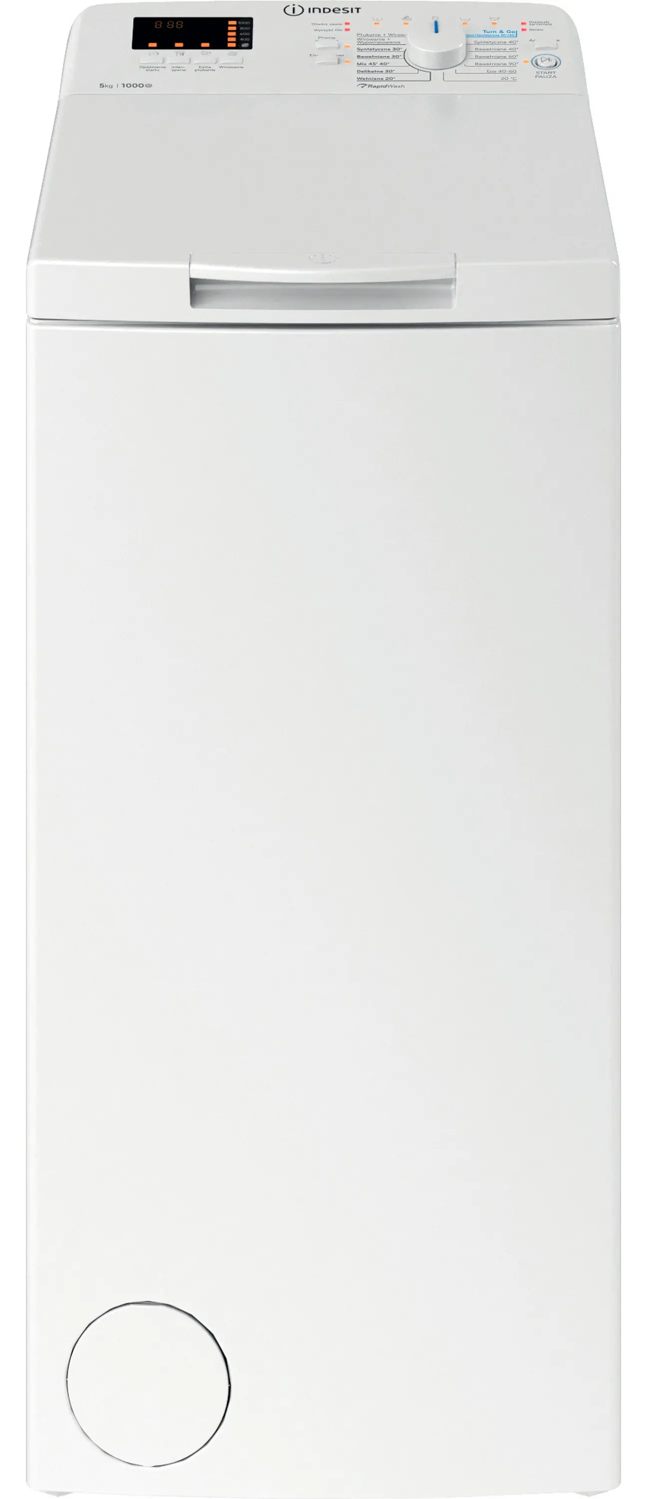 Pralka Indesit BTW S50400 PL/N 5kg 1000obr/min