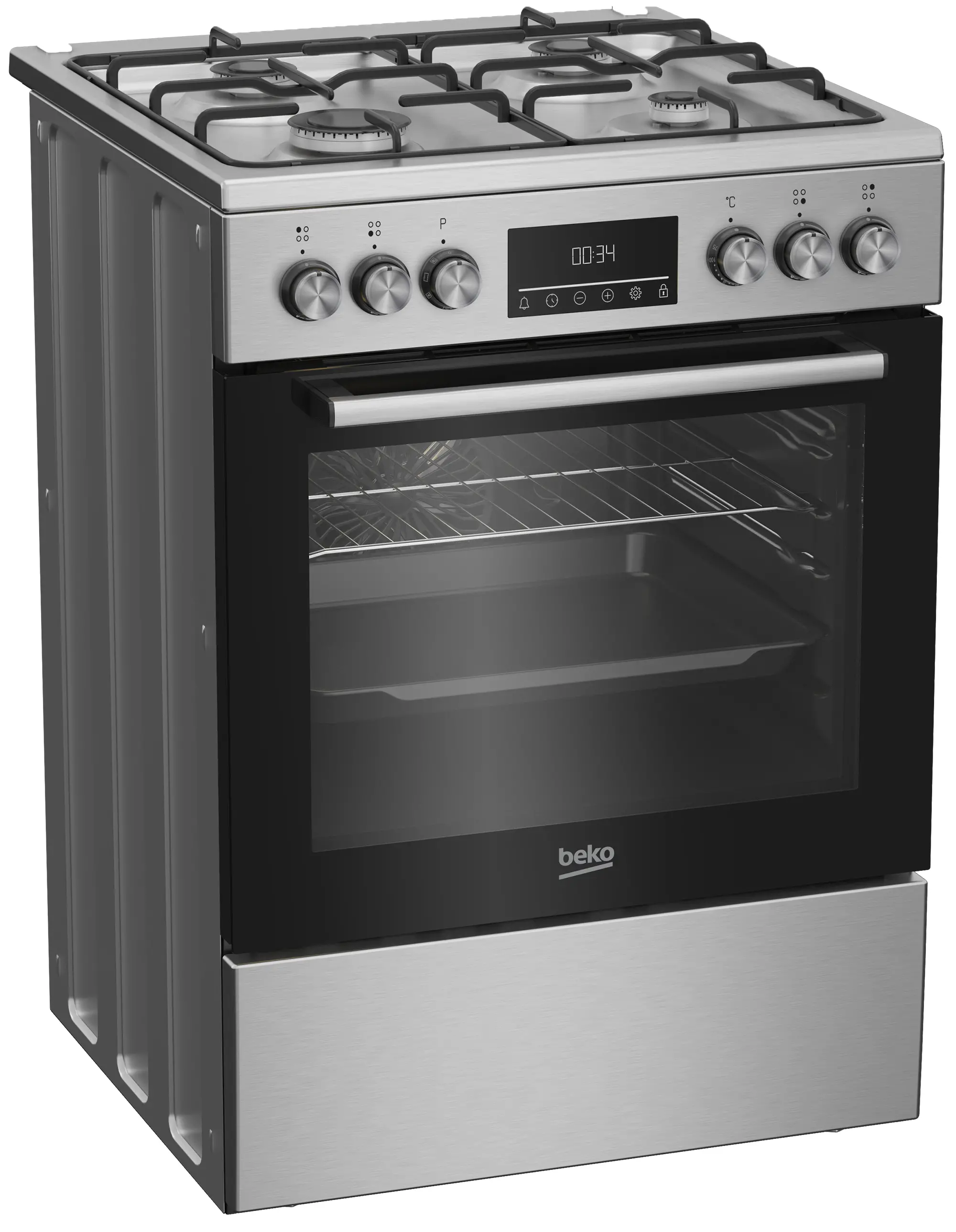 Kuchnia gazowo-elektryczna Beko FBE6330GXDSN Termoobieg