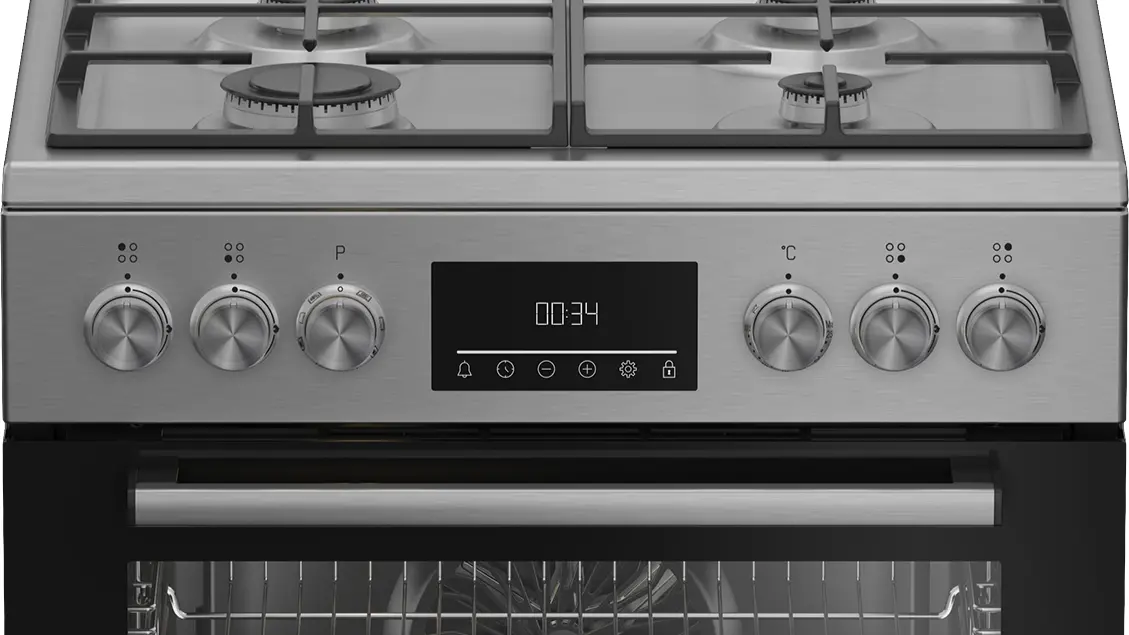 Kuchnia gazowo-elektryczna Beko FBM6230TXDSN Termoobieg