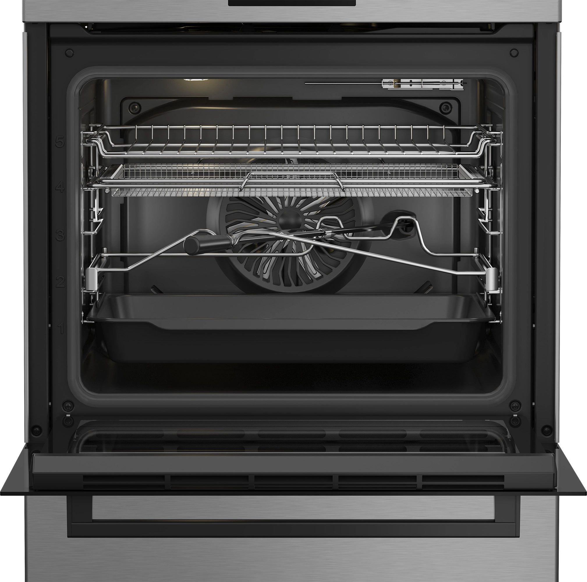 Kuchnia gazowo-elektryczna Beko FBMA61330GXDT Termoobieg